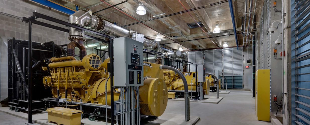 Interior cables room at San Antonio Military Medical Center